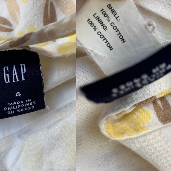 Vintage GAP Y2k Cotton Spaghetti Strap Mini dress Size 4 - Picture 10 of 10
